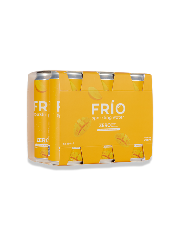 FRÍO Natural Mango Sparkling Water- 6 Pack x 330 ml