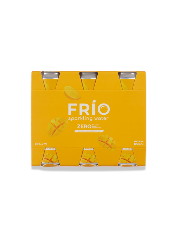 FRÍO Natural Mango Sparkling Water- 6 Pack x 330 ml