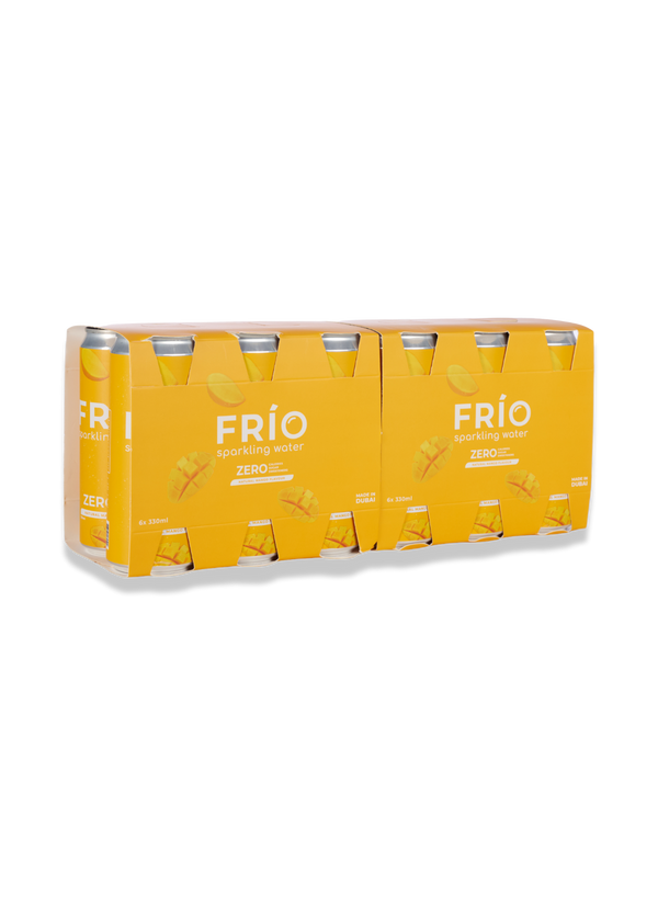 FRÍO Natural Mango Sparkling Water- 6 Pack x 330 ml