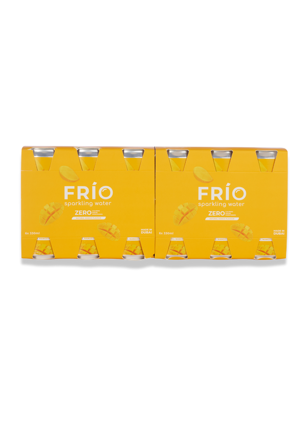 FRÍO Natural Mango Sparkling Water- 6 Pack x 330 ml