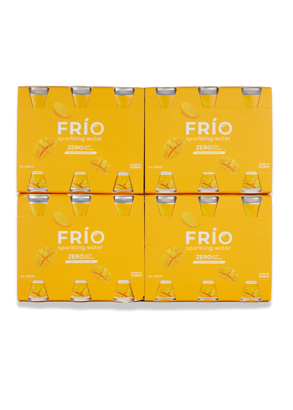 FRÍO Natural Mango Sparkling Water- 6 Pack x 330 ml