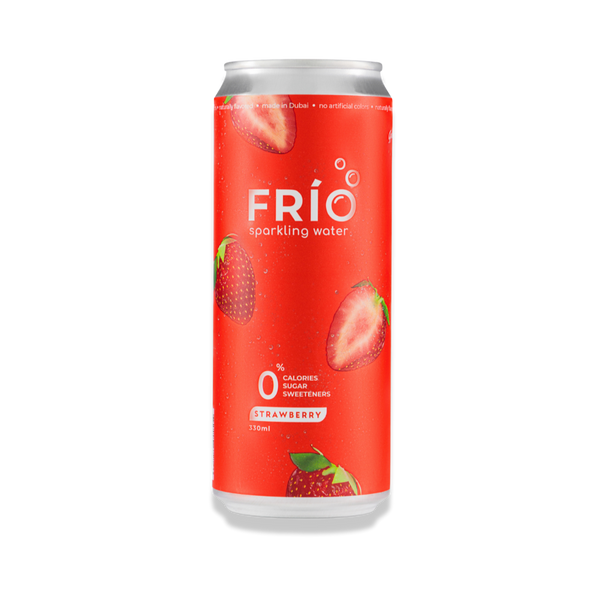 FRÍO Strawberry Sparkling Water - 6 Pack x 330 ml