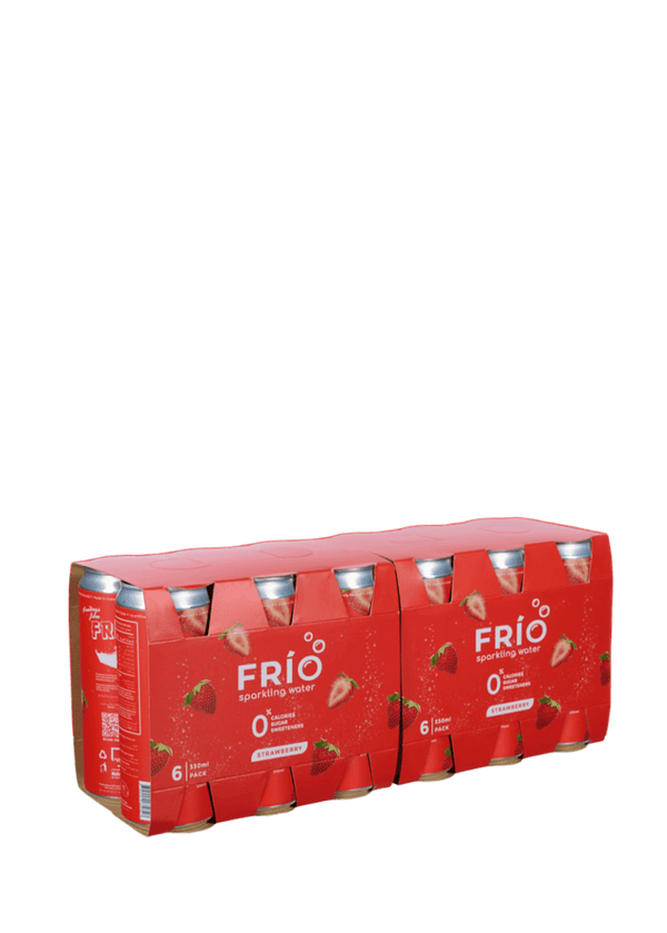 FRÍO Strawberry Sparkling Water - 6 Pack x 330 ml