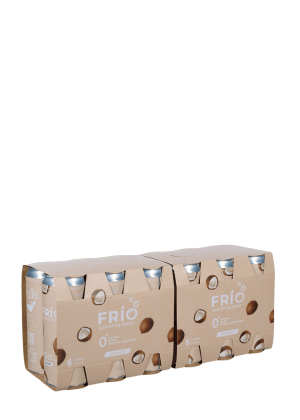 FRÍO Coconut Sparkling Water - 6 Pack x 330 ml