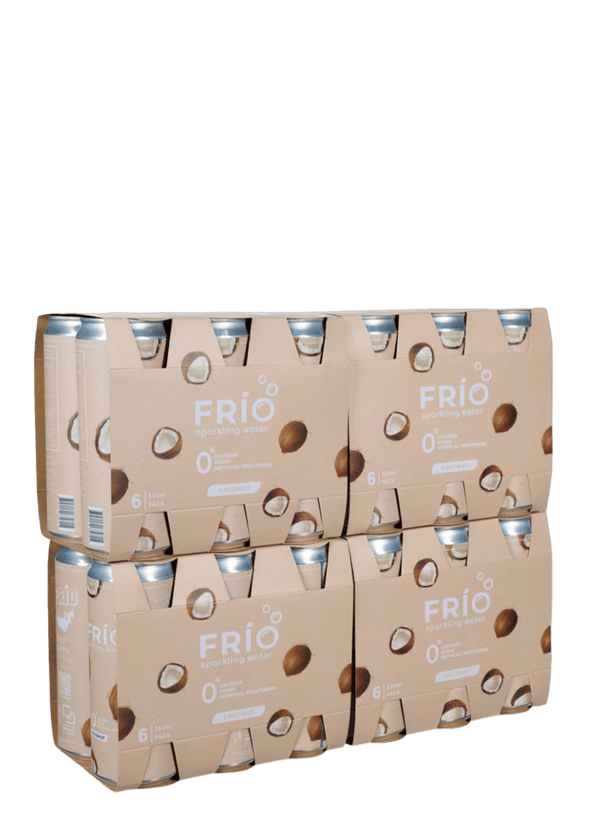 FRÍO Coconut Sparkling Water - 6 Pack x 330 ml