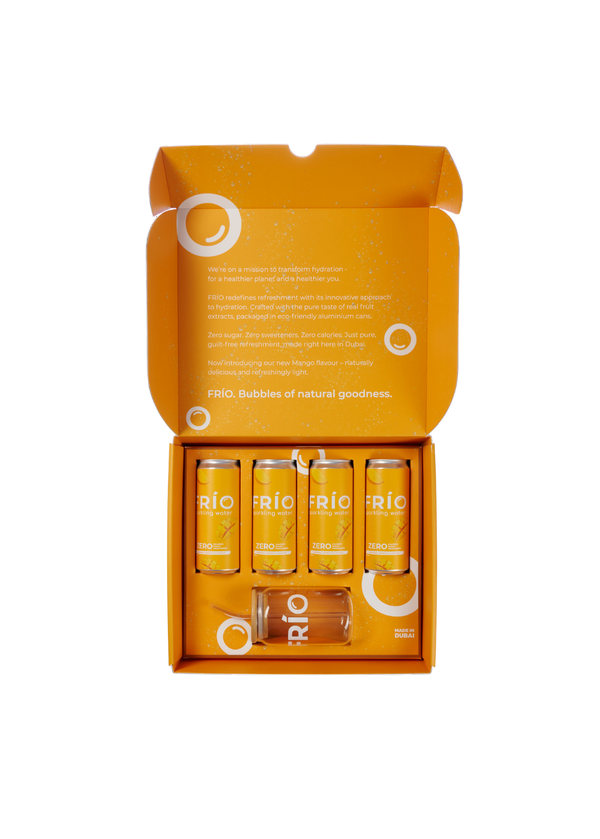 FRÍO Natural Mango Sparkling Water- GIFT BOX