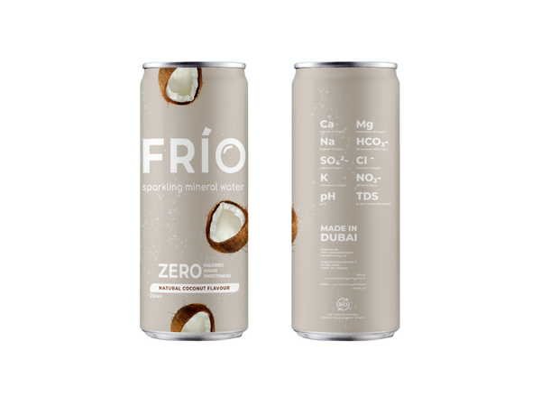 FRÍO Natural Coconut Sparkling Water - 6 Pack x 330 ml