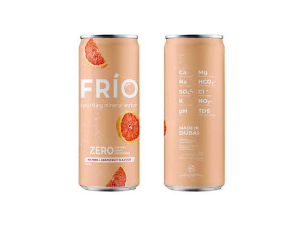 FRÍO Natural Grapefruit Sparkling Water - 250 ml