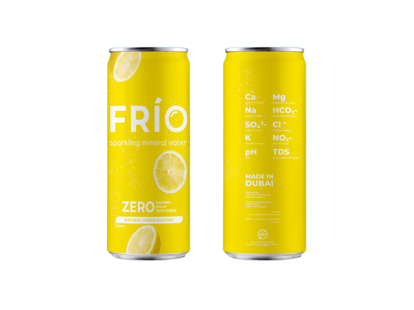 FRÍO Natural Lemon Sparkling Water - 250 ml