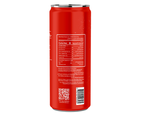 FRÍO Natural Strawberry Sparkling Water- 250ml