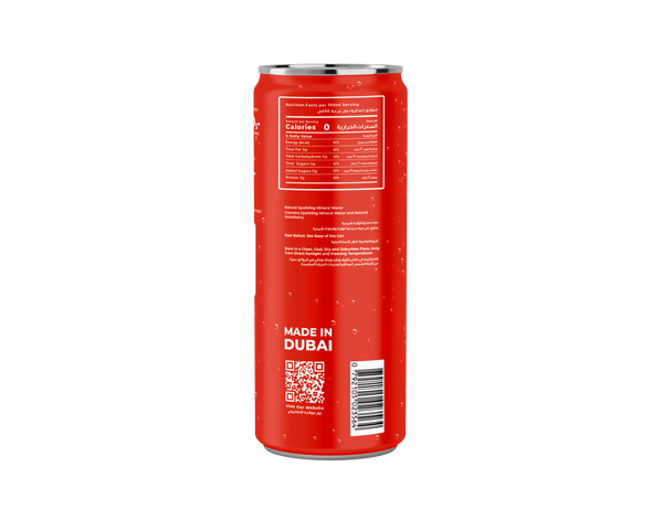 FRÍO Natural Strawberry Sparkling Mineral Water