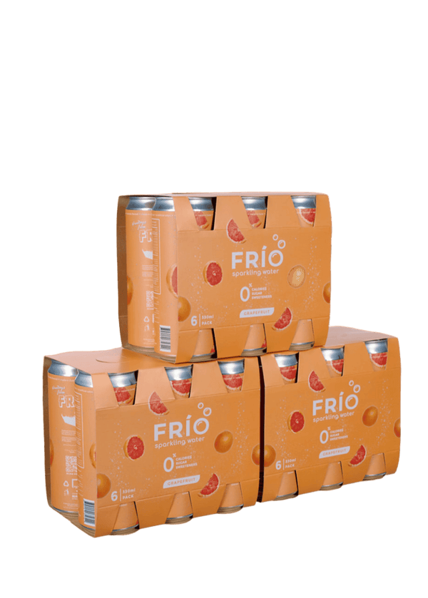 FRÍO Grapefruit Sparkling Water - 6 Pack x 330 ml