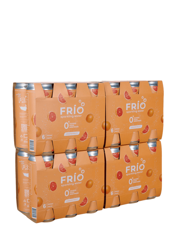 FRÍO Grapefruit Sparkling Water - 6 Pack x 330 ml