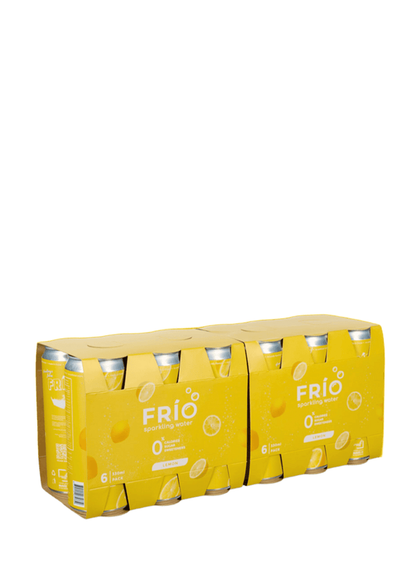 FRÍO Lemon Sparkling Water - 6 Pack x 330 ml