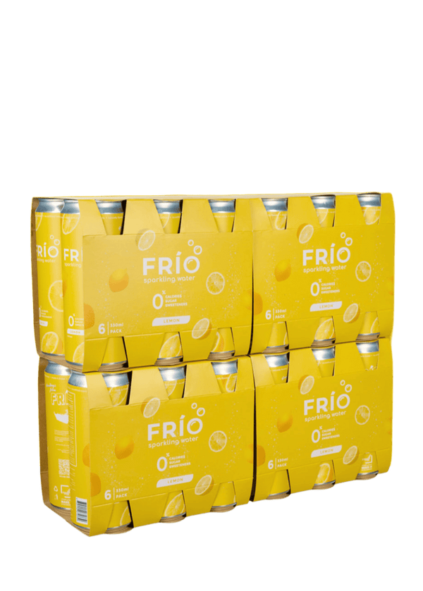 FRÍO Lemon Sparkling Water - 6 Pack x 330 ml