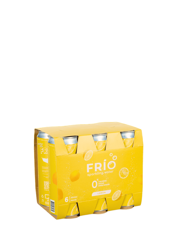 FRÍO Lemon Sparkling Water - 6 Pack x 330 ml